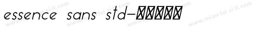 essence sans std字体转换
